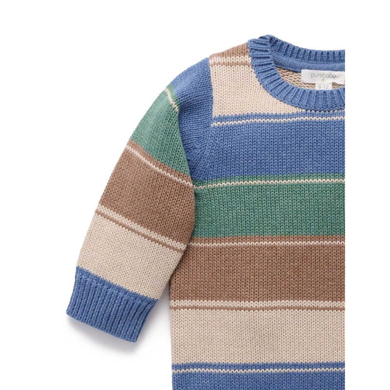 Purebaby Forest Striped Jumper image number 2